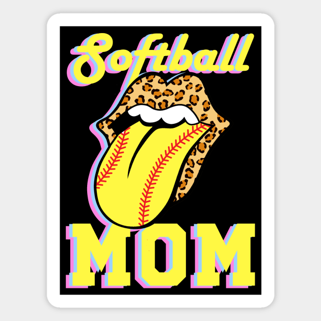 Softball mom Magnet by artbooming